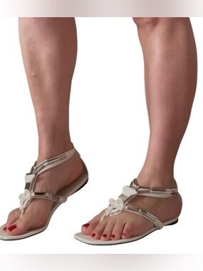 Gucci  T-Strap Knot thong Sandals sz. 38